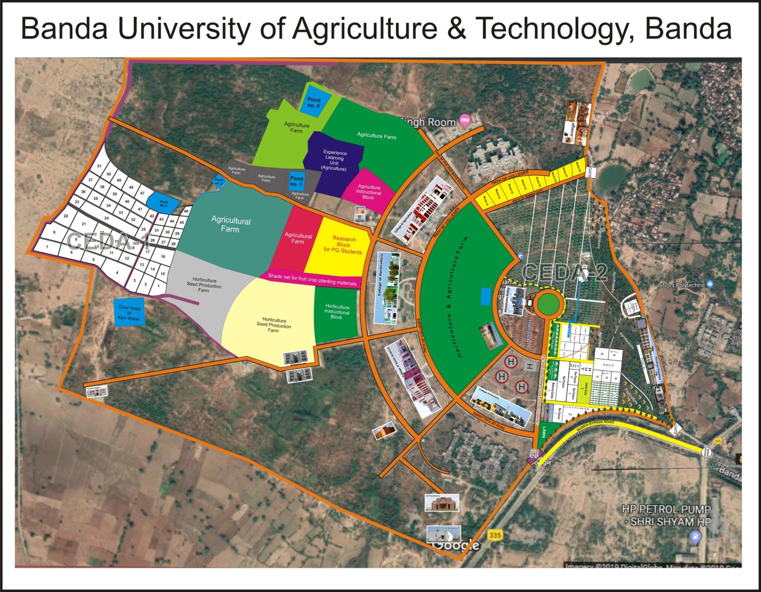 Location And Map Banda University Of Agriculture And Technology Banda